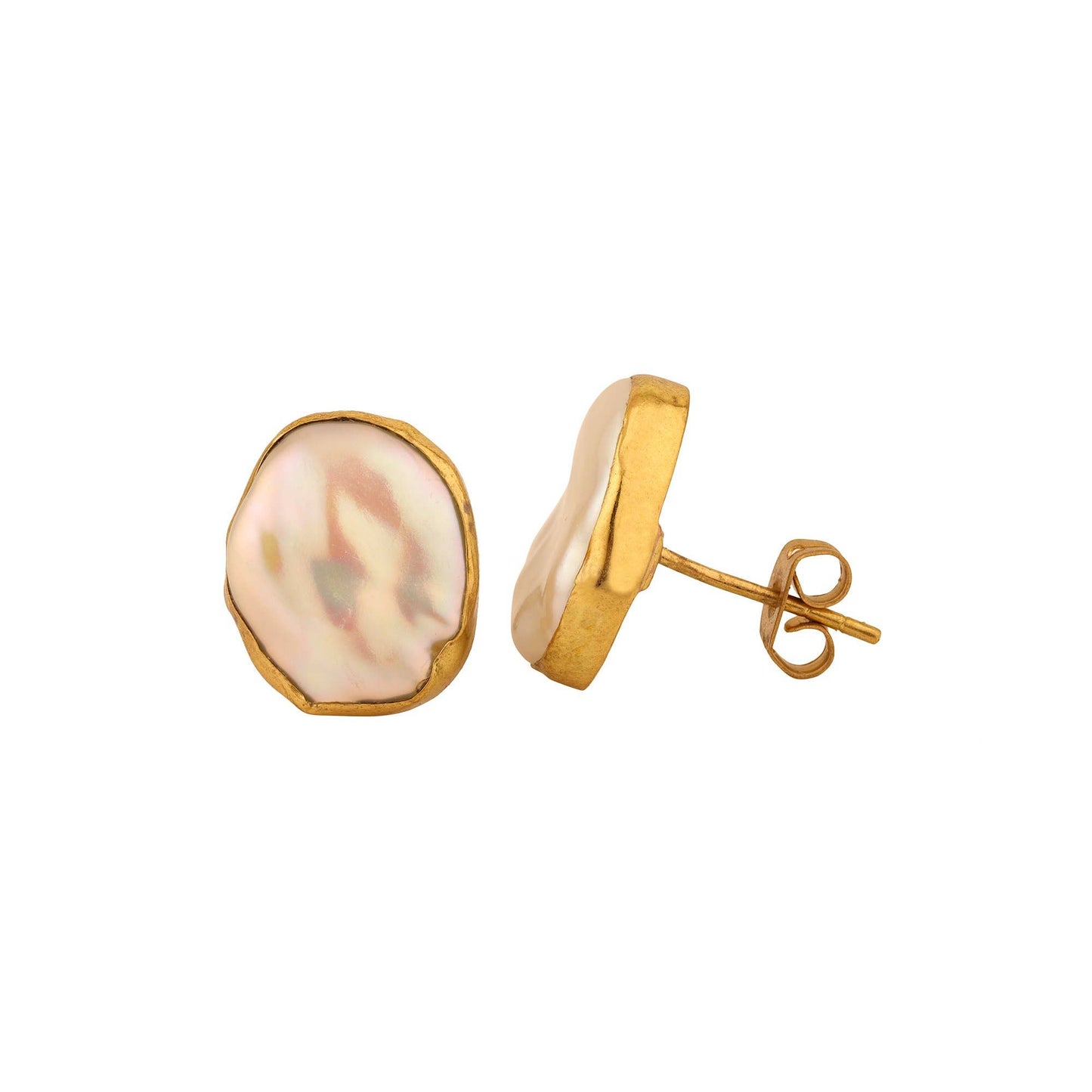 Coin Pearl Earrings