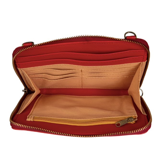 Crossbody Leather Wallet