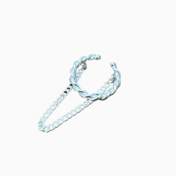 Twisted Chain Ear Cuff