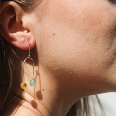 Sea Glass Mobile Earrings