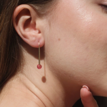 Sea Glass Arc Earrings