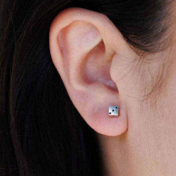 Tiny Dice Earrings