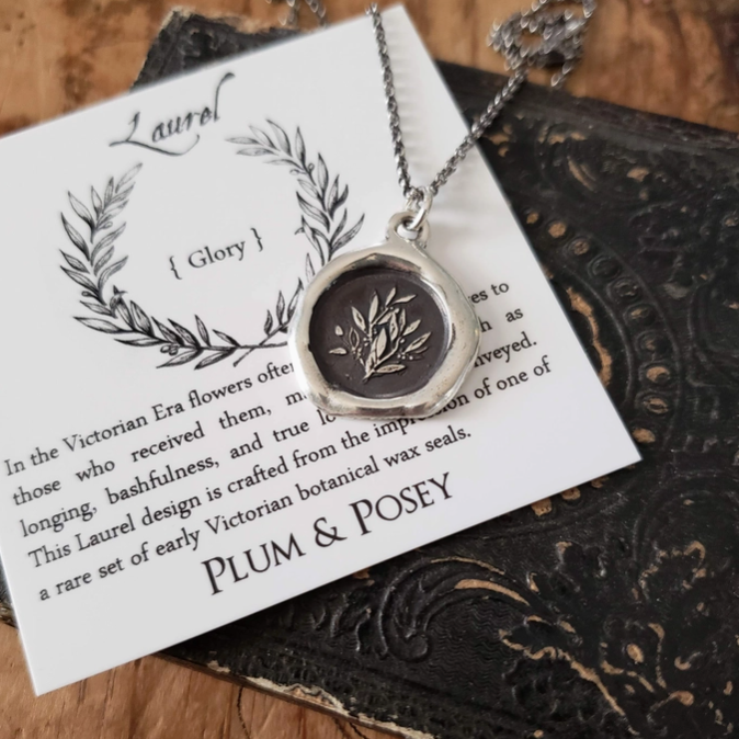 Laurel Wax Seal Necklace