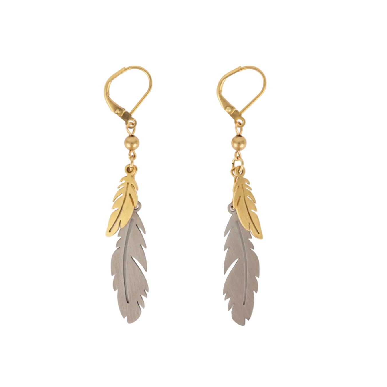 Falling Feather Earrings