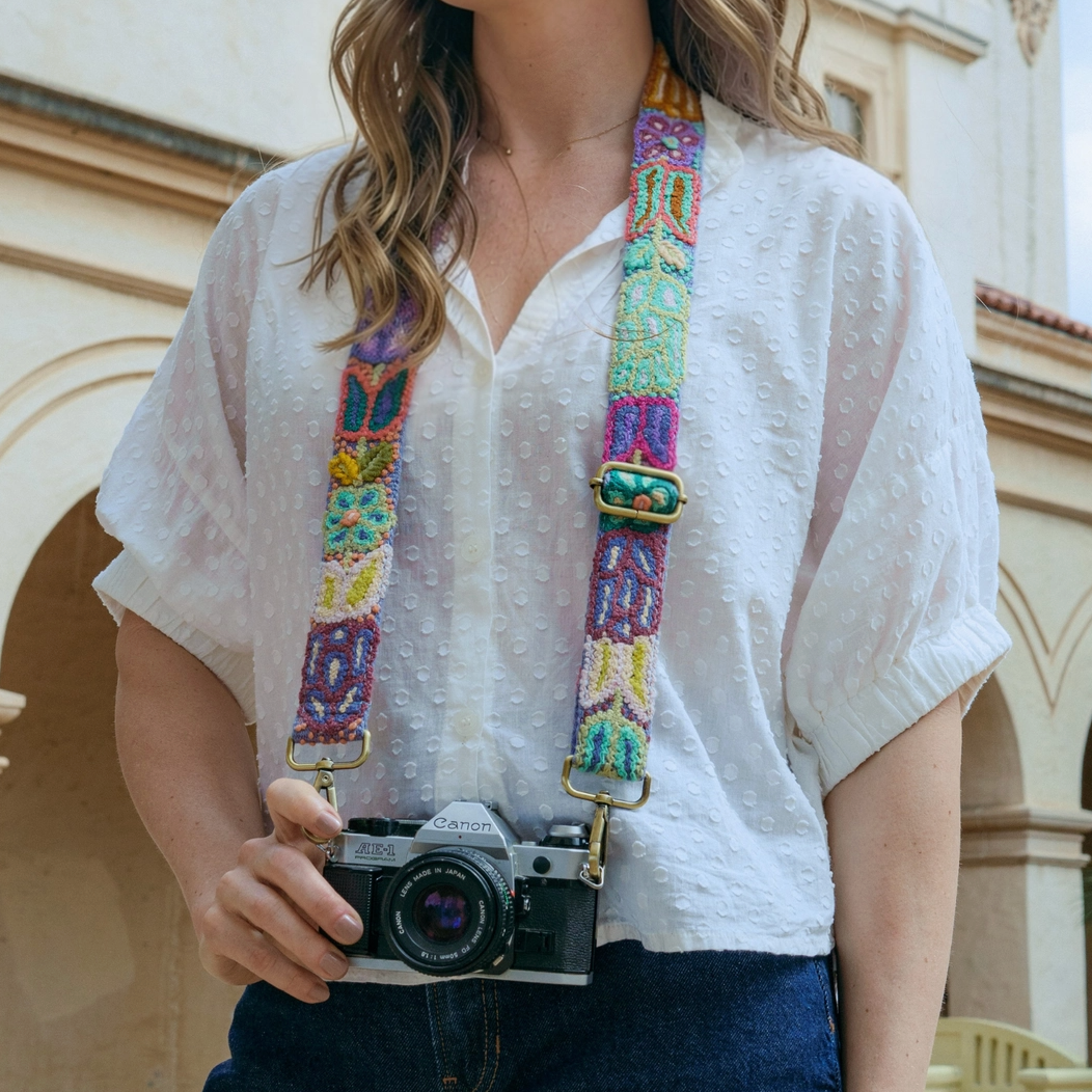 Embroidered Bag Strap