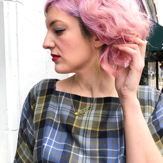 Insect Wing Necklace