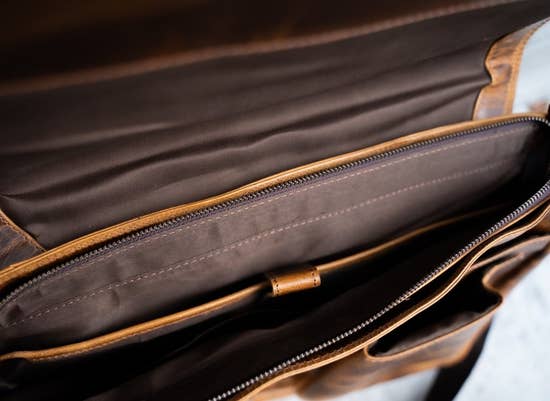 Buffalo Leather Messenger