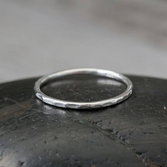 Hammered Stacking Ring