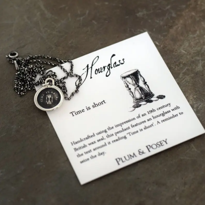 Hourglass Wax Seal Necklace