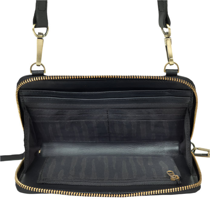 Crossbody Leather Wallet