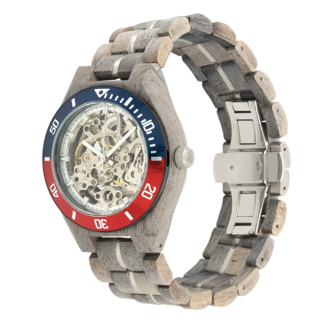 Carbon Silver Men's Automatic Watch