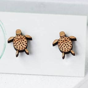Turtle Bamboo Studs