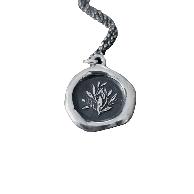 Laurel Wax Seal Necklace