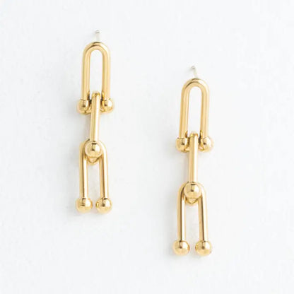 U Link Earrings