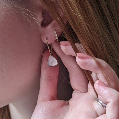 Rose Quartz Earrings