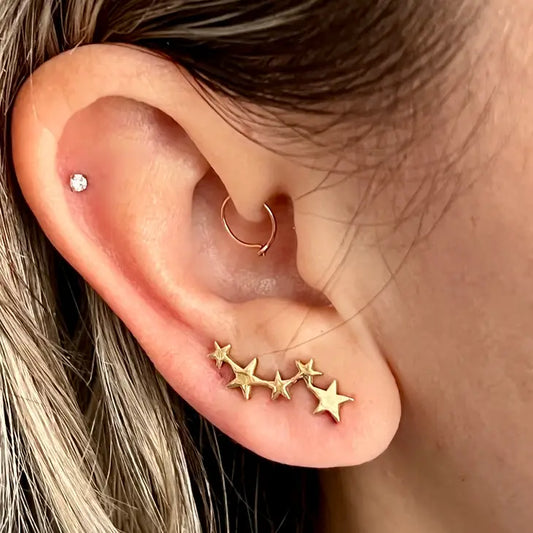 Tiny Stars Ear Climbers