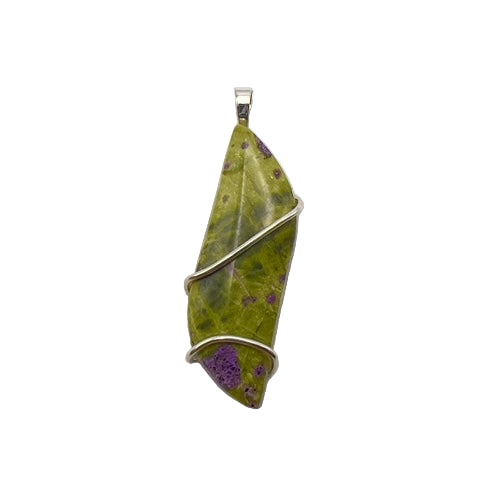 Serpentine & Stichtite Pendant