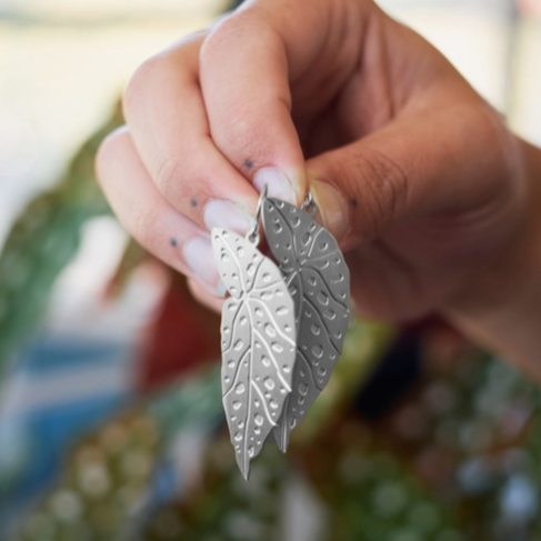 Begonia Leaf Earrings
