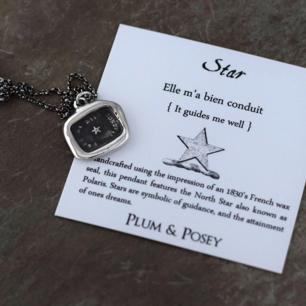 North Star Wax Seal Necklace