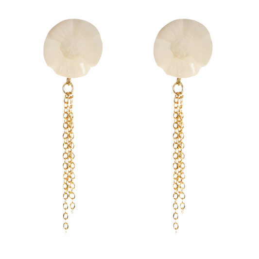 Floral Fringe Studs