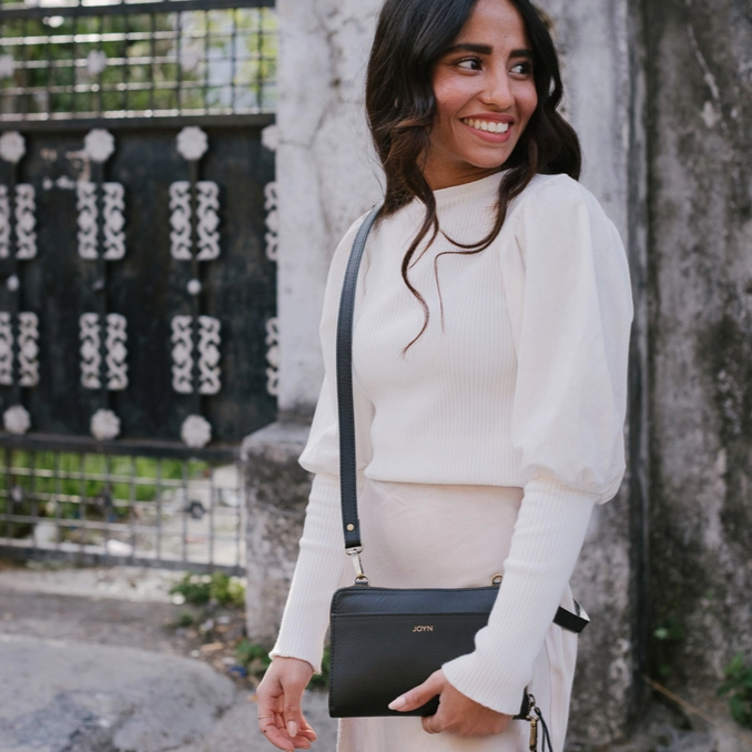 Crossbody Leather Wallet