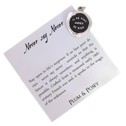 Never Say Never Necklace