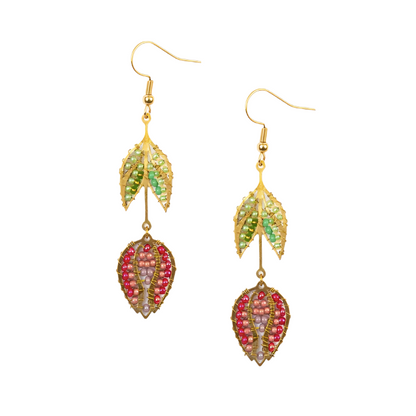 Beaded Tulip Earrings