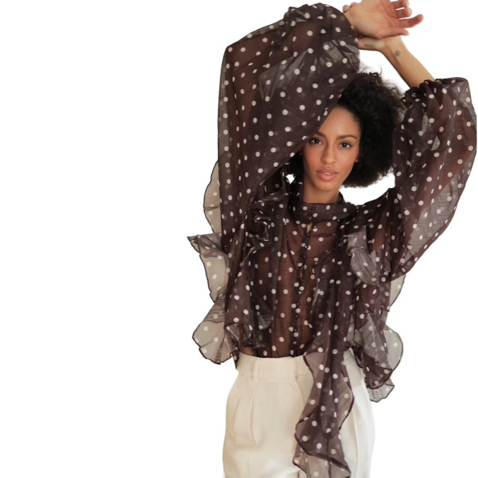 Polka Dot Blouse