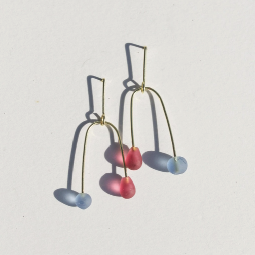 Sea Glass Mobile Earrings