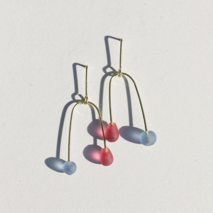 Sea Glass Mobile Earrings