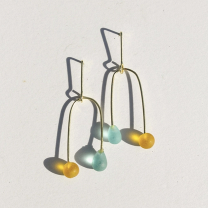 Sea Glass Mobile Earrings