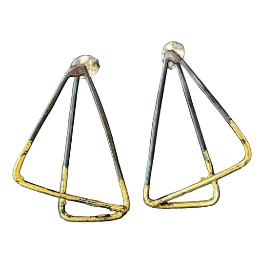 Steel Fan Earrings