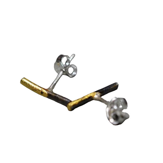 Steel Stick Earrings