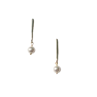 Pearl Bar Earrings