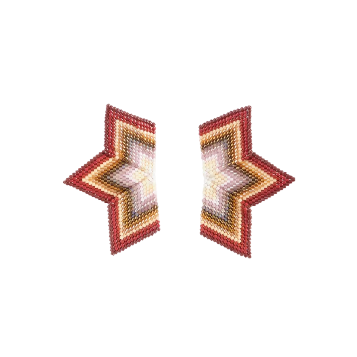 Beaded Star Earrings