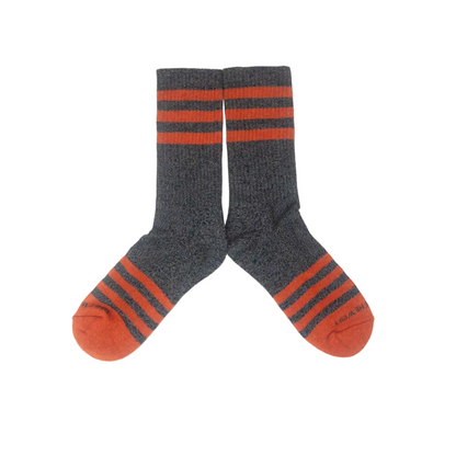 Charcoal Stripes Socks