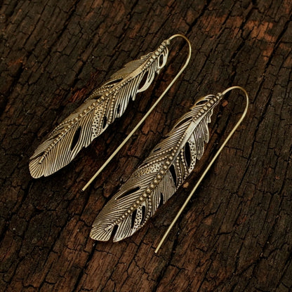 Long Feather Earrings