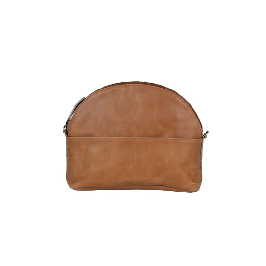 Small Leather Halfmoon Crossbody