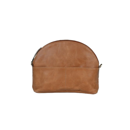 Small Leather Halfmoon Crossbody