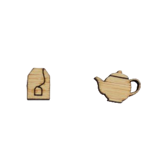 Tea Pot & Tea Bag Studs