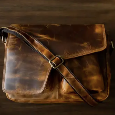 Buffalo Leather Messenger