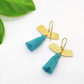 Brass Tassel Earrings