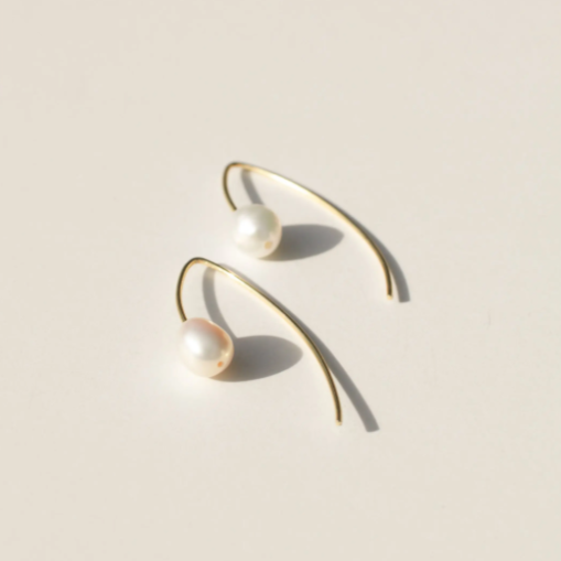 Pearl Arc Earrings