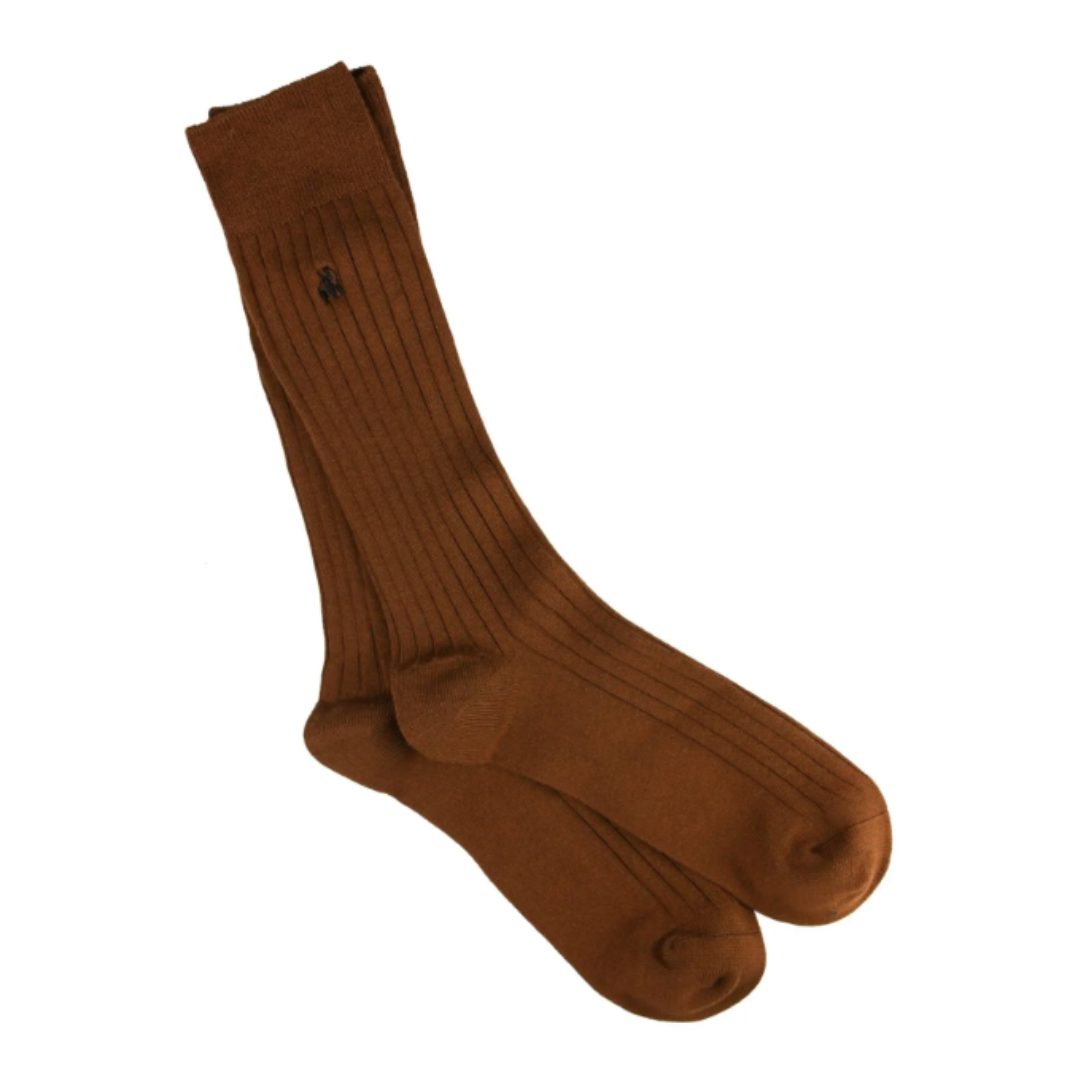 Chestnut Brown Bamboo Socks