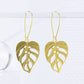 Monstera Adansonii Leaf Earrings