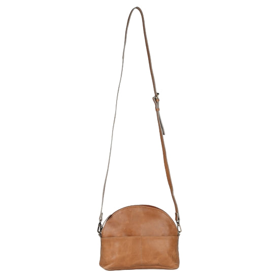 Small Leather Halfmoon Crossbody